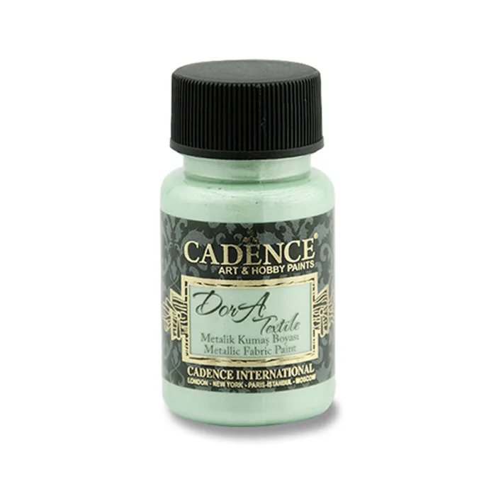 Hauptbild des Produkts Textilní barva Cadence Dora Textile, met. mátová, 50 ml