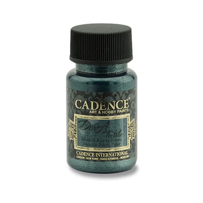 Hauptbild des Produkts Textilní barva Cadence Dora Textile, met. petrolejová, 50 ml