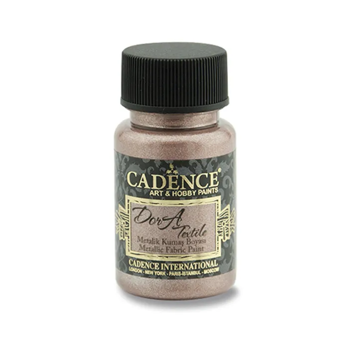 Hauptbild des Produkts Textilní barva Cadence Dora Textile, met. starorůžová, 50 ml