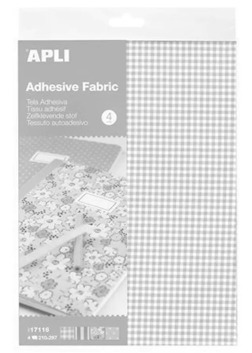 Hauptbild des Produkts Textilní listy "Adhesive fabric", mix vzorů, 4ks, samolepící, 210x297 mm, APLI