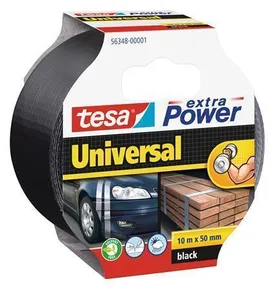 Textilband „extra Power 56348“, schwarz, 50 mm x 10 m, universal, TESA