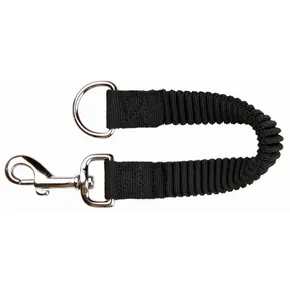 Zugdämpfer, Nylonleine mit Gummi, Schwarz S-M: 21 cm/15 mm