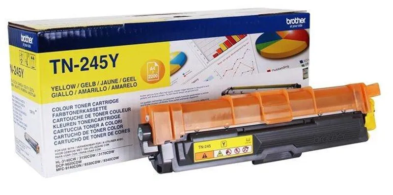 Hauptbild des Produkts TN245Y Toner pro HL 3140CW, 3150CDW, DCP 9020CDW tiskárny, BROTHER yellow, 2,2 tisíc