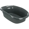 Be Eco CARLO WC, mit Rand, 38x17x58cm, Anthrazit/Graugrün