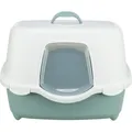 Katzentoilette DAVIO TOP, 56 x 39 x 39 cm, grün/weiß