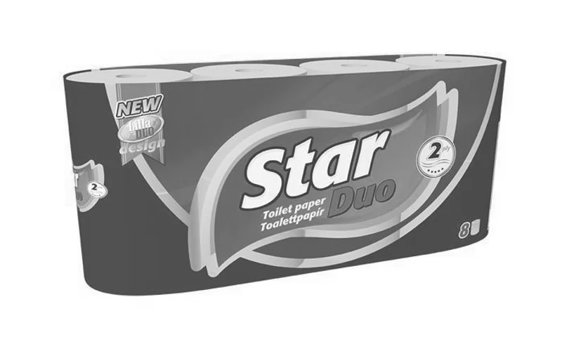 Hauptbild des Produkts Toaletní papír, 2vrstvý, 8 rolí, "Star Duo"