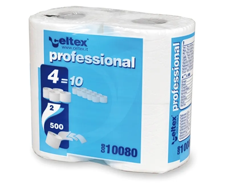 Hauptbild des Produkts Toaletní papír CELTEX Professionál 2 vrstvý 500 útržků [4 ks]