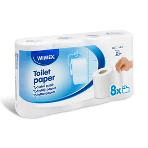 Toilettenpapier (FSC Mix) 2-lagig weiß Durchmesser 10,5cm 28m 250 Blatt [8 St.]