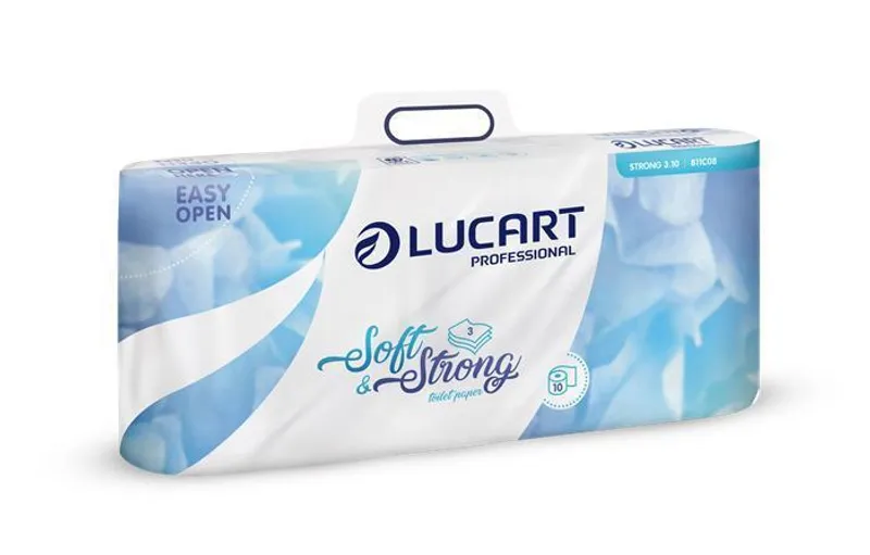 Hauptbild des Produkts Toaletní papír "Soft and Strong", bílá, třívrstvý, malé role, 10 rolí, LUCART