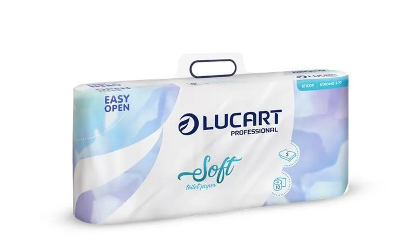 Hauptbild des Produkts Toaletní papír "Soft", bílá, dvouvrstvý, malé role, 10 rolí, LUCART