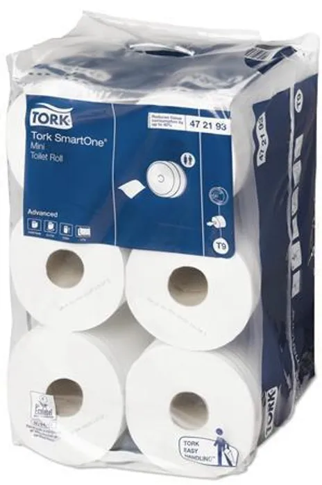 Hauptbild des Produkts Toaletní papír TORK 472193 SmartOne mini se středovým odvíjením 2vrstvy T9 [12 ks]