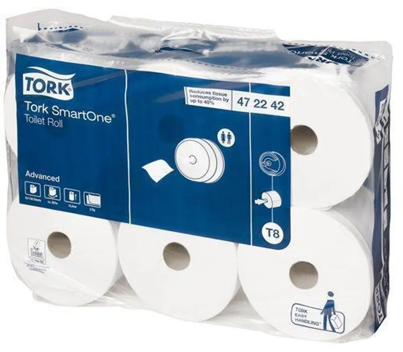 Hauptbild des Produkts Toaletní papír TORK 472242 SmartOne se středovým odvíjením 2 vrstvy T8 [6 ks]