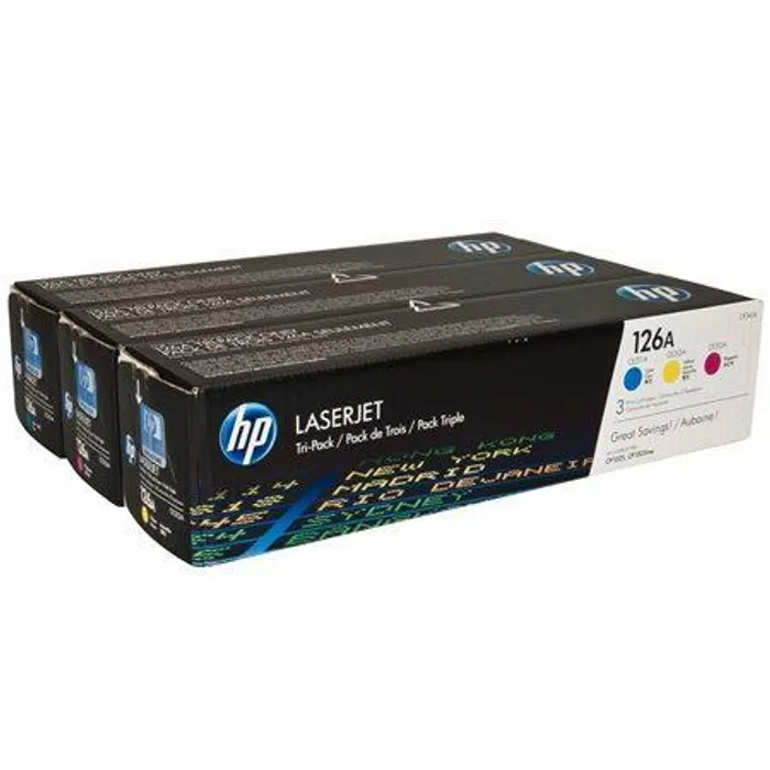 Hauptbild des Produkts Toner "CF341A", multipack pro ColorLaserJet Pro CP1025 tiskárnu, HP 126A c+m+y, 3*1000, HP