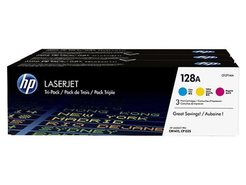 Hauptbild des Produkts Toner "CF371AM" multipack, 128A c+m+y, pro ColorLaserJet CM1415 tiskárny, 3 x 1300 stránek