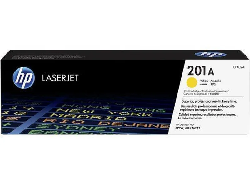Hauptbild des Produkts Toner HP 201A, do tiskárny Color LaserJet Pro M252, M277, žlutá, 1,4k , HP