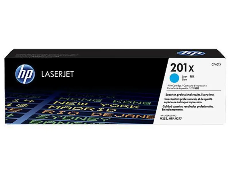 Hauptbild des Produkts Toner HP 201X, do tiskárny Color LaserJet Pro M252, M277, azurová, 2,3k , HP