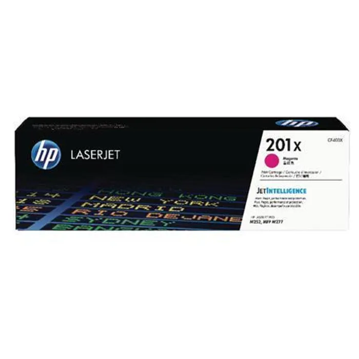 Hauptbild des Produkts Toner HP 201X, do tiskárny Color LaserJet Pro M252, M277, purpurová, 2,3k , HP