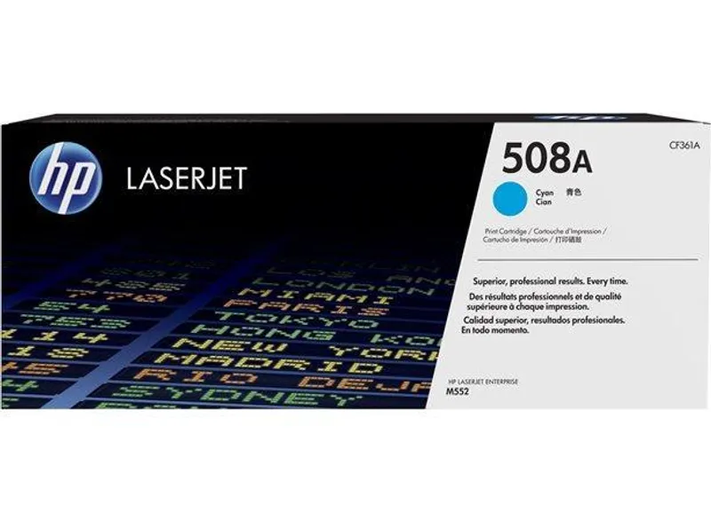 Hauptbild des Produkts Toner HP 508A, do tiskárny Color LaserJet Enterprise M552, M553, azurová, 5k , HP