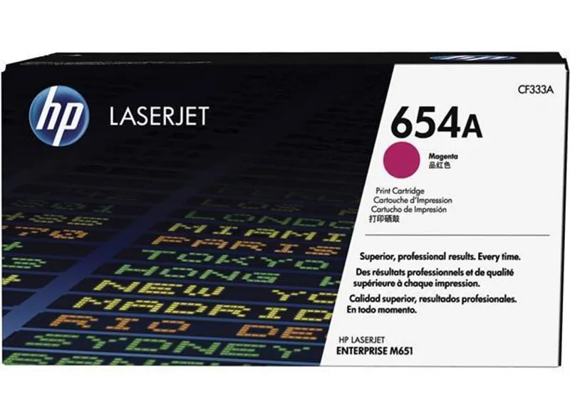Hauptbild des Produkts Toner HP 654A, do tiskárny Color LaserJet Enterprise M651, purpurová, 20k , HP
