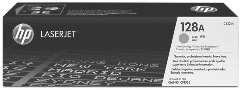 Hauptbild des Produkts Toner pro "Barevná LaserJet Pro CM1415, CP1525N" tiskárny, HP "CE321A" Cyan, 1,3 tis.stran