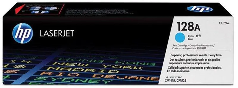 Hauptbild des Produkts Toner pro "Barevná LaserJet Pro CM1415, CP1525N" tiskárny, HP "CE321A" Cyan, 1,3 tis.stran