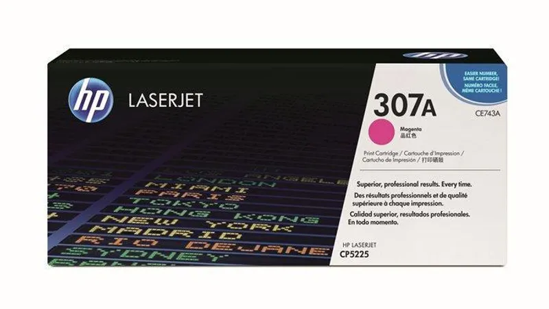 Hauptbild des Produkts Toner pro "BarevnáLaserJet CP5225" tiskárnu, HP "CE743A" Magenta, 7,3 tis.stran