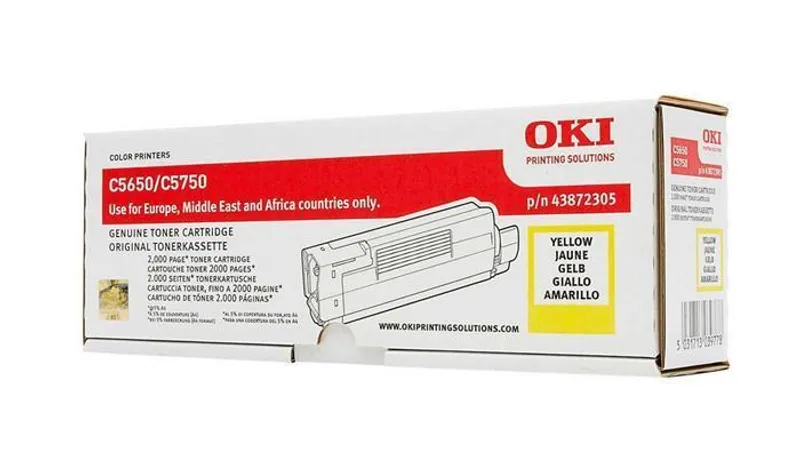 Hauptbild des Produkts Toner pro "C5650, 5750" tiskárny, OKI Žlutá, 2 tis.stran
