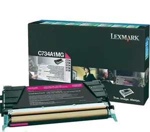 Lexmark Original Toner C734A1MG, magenta, 6000S, Return, Lexmark C734, C736, X734, X736, X738, O