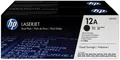 HP Original Toner Q2612AD, black, 4000 (2x2000)S, HP 12A, HP LaserJet 1010, 1012, 1015, 1020, 1022, 3015, 3020, dual pack, 2Stk, O
