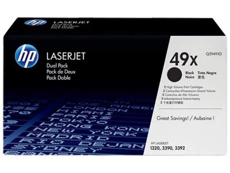 Hauptbild des Produkts Toner pro "LaserJet 1320, 3390, 3392" tiskárny, HP "Q5949XD" Černá, 2*6 tis.stran