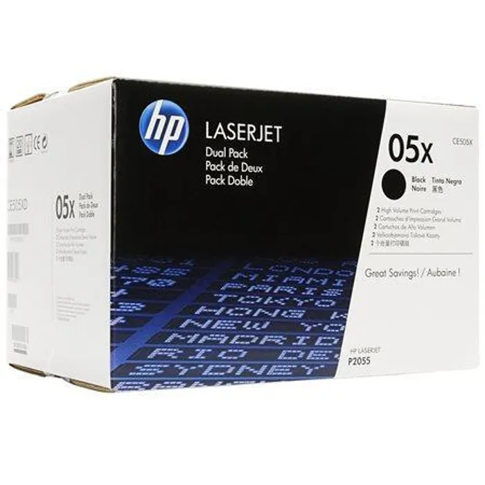 Hauptbild des Produkts Toner pro "LaserJet P2055" tiskárnu, HP "CE505XD" Černá, 2*6,5 tis.stran