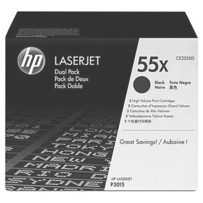 Hauptbild des Produkts Toner pro "LaserJet P3015" tiskárnu, HP "CE255XD" Černá, 2*12,5 tis.stran