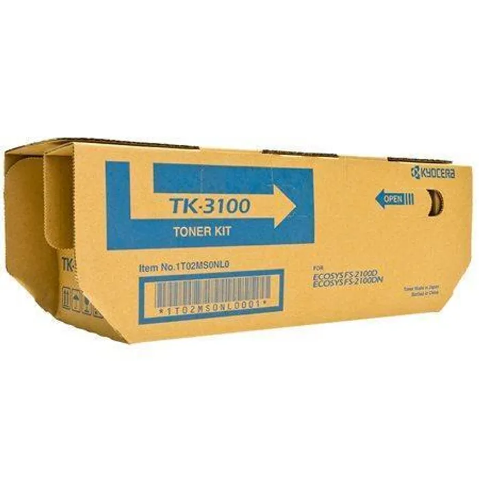Hauptbild des Produkts Toner "TK3100", černá, pro FS 2100D, FS2100DN tiskárnu, 12 500 stránek, KYOCERA