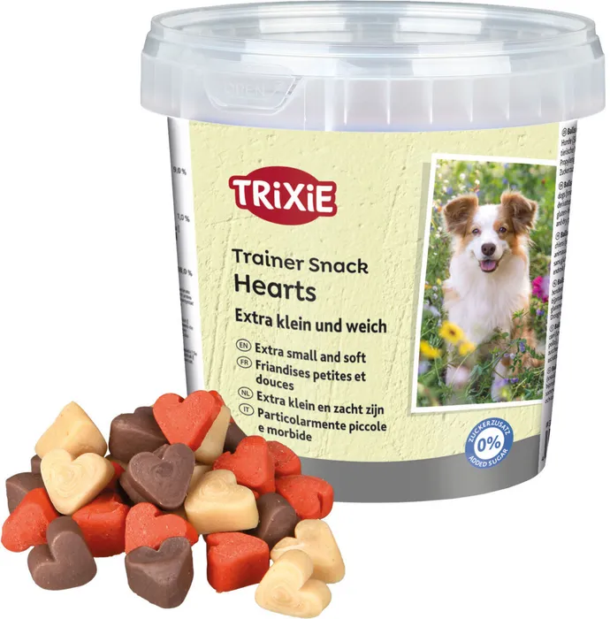 Hauptbild des Produkts Trainer snack Mini Hearts 200 g - kuře, jehněčí a losos