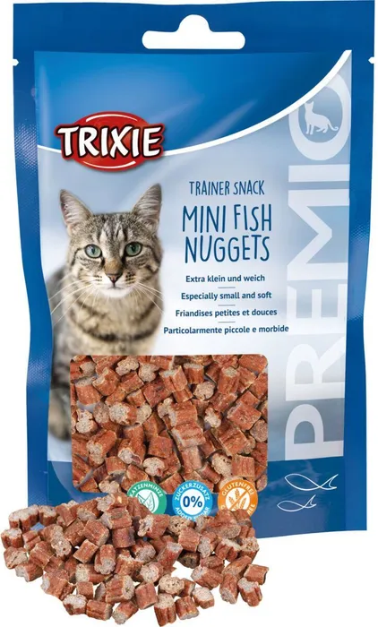 Hauptbild des Produkts Trainer Snack MINI NUGGETS s tuňákem,kuřecím a catnipem 50g