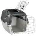 Transportbox CAPRI III aufklappbares Dach 40x38x61cm (max. 12kg) dunkelgrau/grau