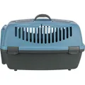 Transportbox CAPRI III 40x38x61cm (max. 12kg) - Dunkelgrau/Pastellblau