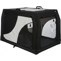 Transportbox aus Nylon Vario M-L 91x58x61 cm schwarz-grau