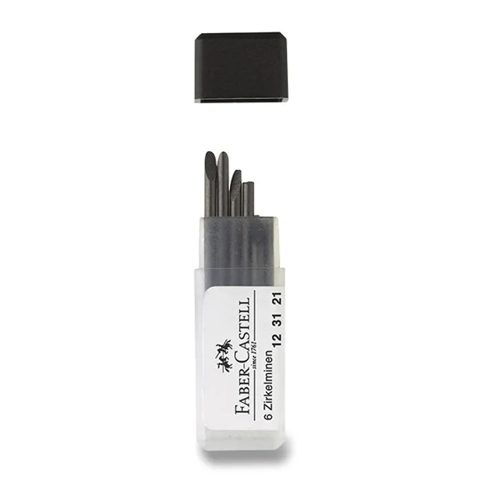 Hauptbild des Produkts Náhradní tuhy do kružítka, 6ks  Faber Castell 123121