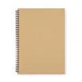 Doppeldrahtblock A4 Laminat KRAFT natur