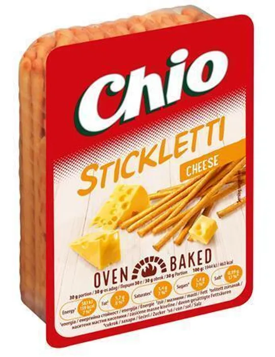 Hauptbild des Produkts Tyčinky, solené, 125 g, CHIO "Sticletti", sýrové