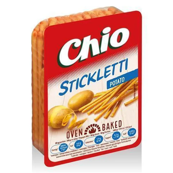 Hauptbild des Produkts Tyčinky, solené, 125g, CHIO "Stickletti", bramborová příchuť