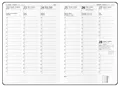 Wöchentlicher Terminkalender - Oskar - Nora - A5 - orange