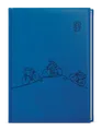 Wöchentlicher Terminkalender - Oskar - Vivella mit Prägung - A5 - Hellblau - Fahrrad