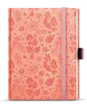 Wochentagebuch - Prokop - Vivella extra - B6 - Pastellrosa - Blätter