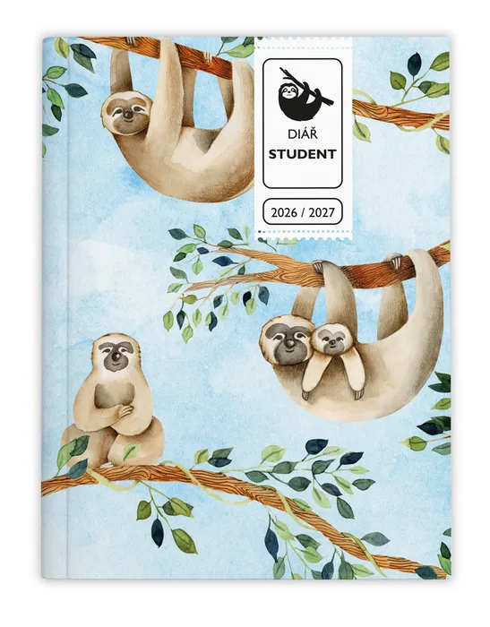 Hauptbild des Produkts Týdenní diář - Student - V8 - lamino - kapesní - Lenochod