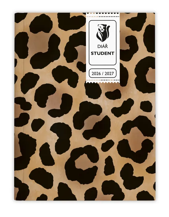 Hauptbild des Produkts Týdenní diář - Student - V8 - lamino - kapesní - Leopard