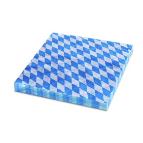 Serviette 1-lagig Bayern blau 33 x 33 cm [100 St.]