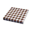 Serviette 3-lagig Karo braun 33 x 33 cm [20 St.]