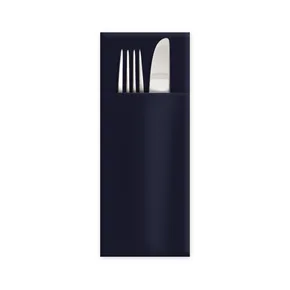 Serviette CutleryStar 2-lagig schwarz 38 x 32 cm [50 St.]